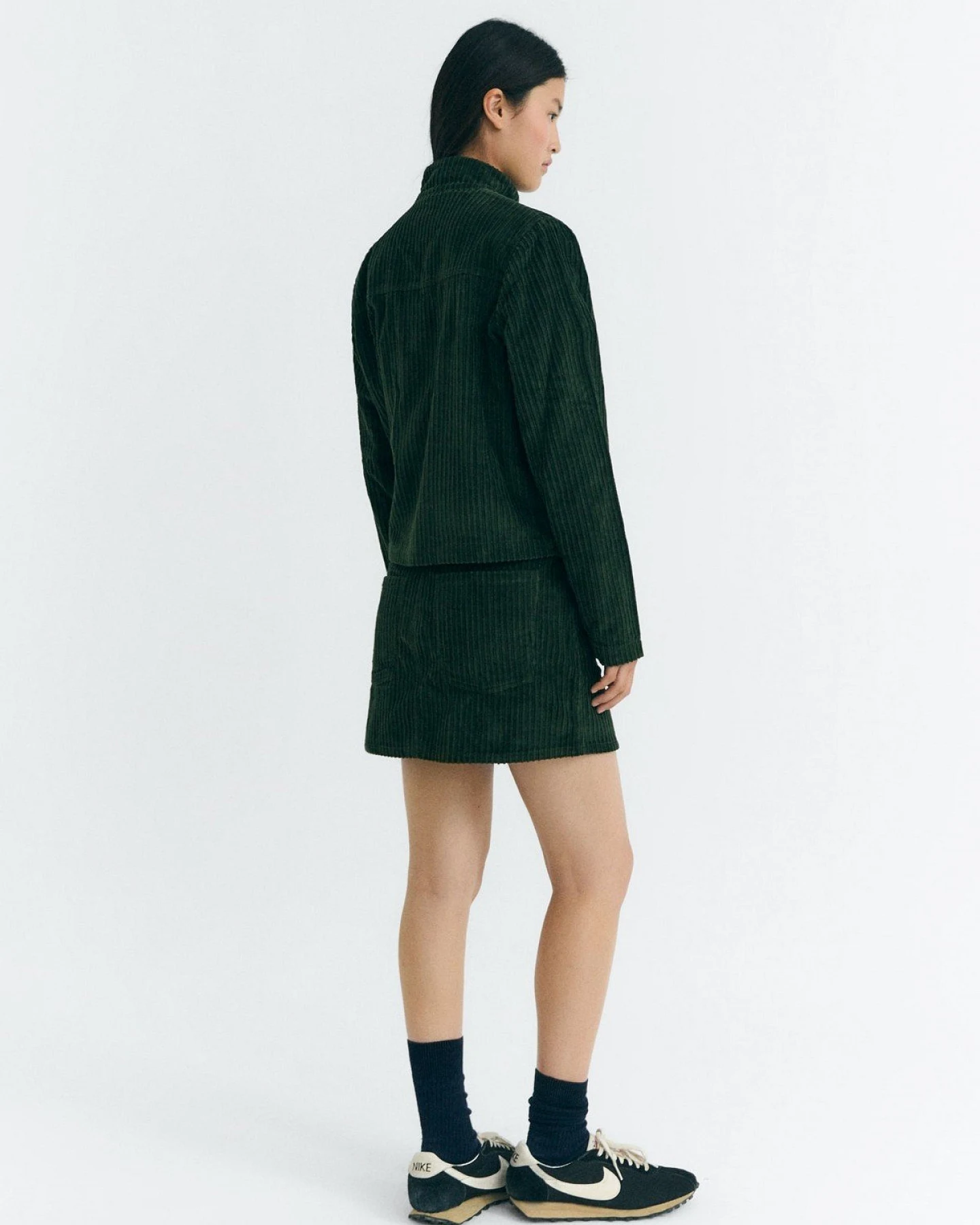 Jacke Celia Corduroy Grün – Ansicht 4