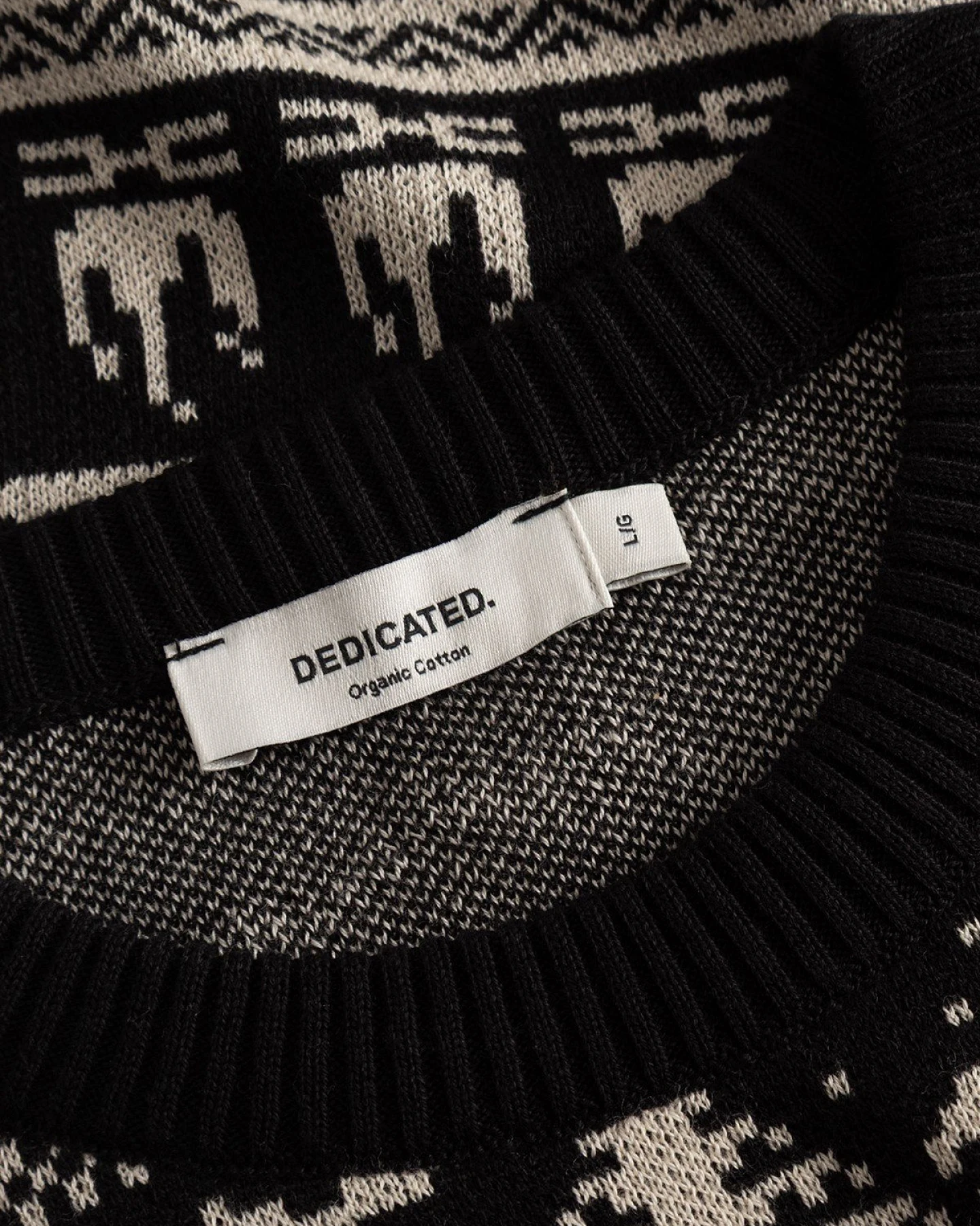 Sweater Mora Fairisle Hike Schwarz – Ansicht 5