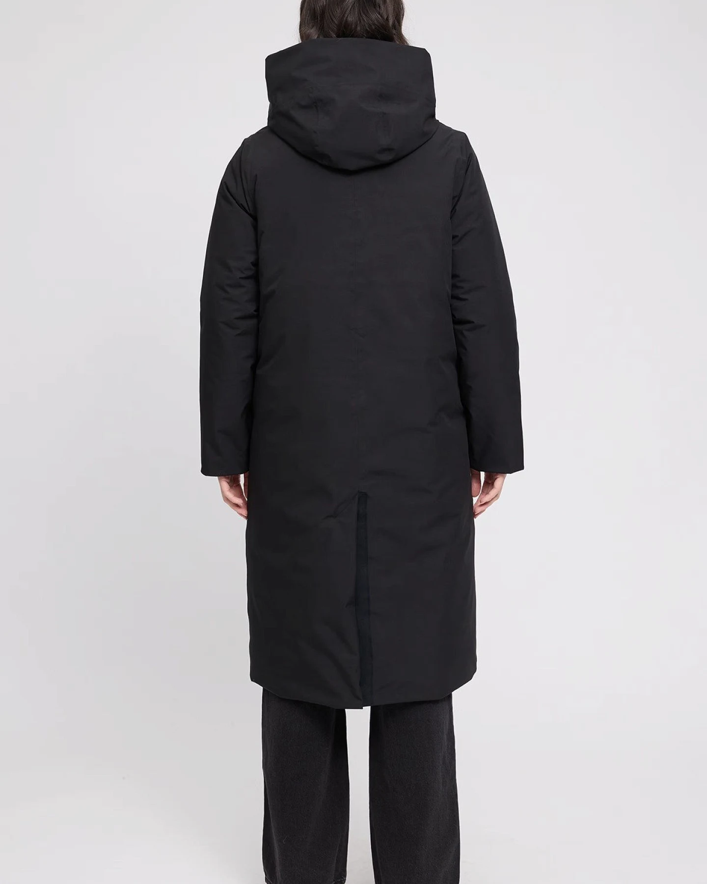 Wintermantel Functional Padded Long Schwarz – Ansicht 6