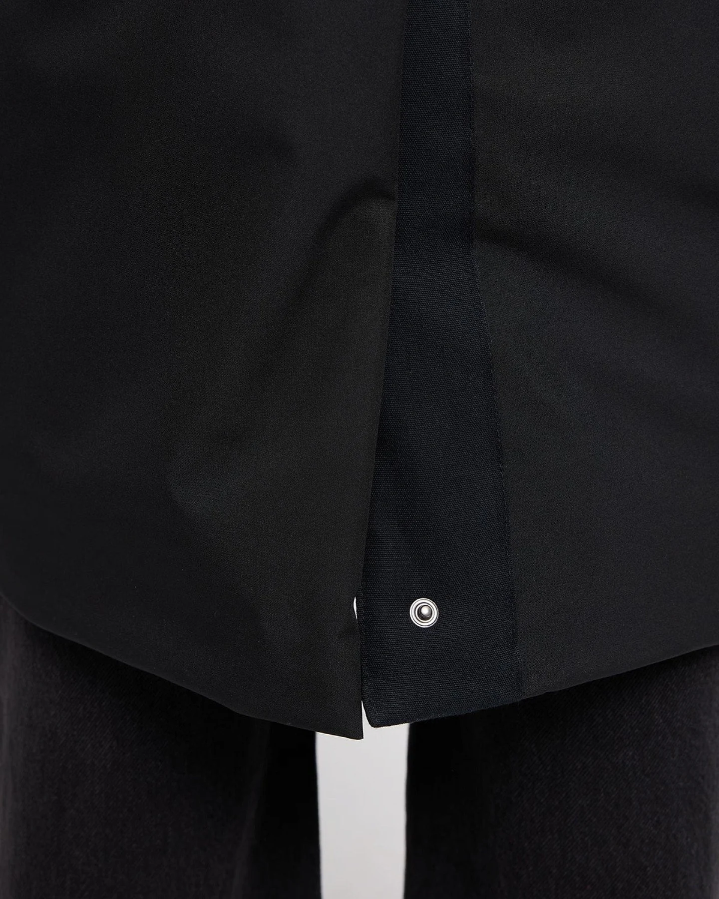 Wintermantel Functional Padded Long Schwarz – Ansicht 5