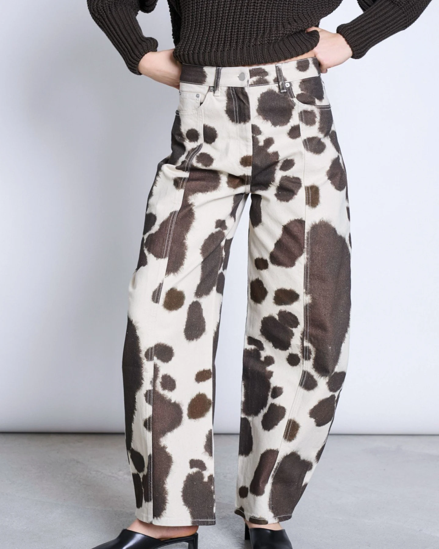 Hose Faya Cow Print Braun – Ansicht 4