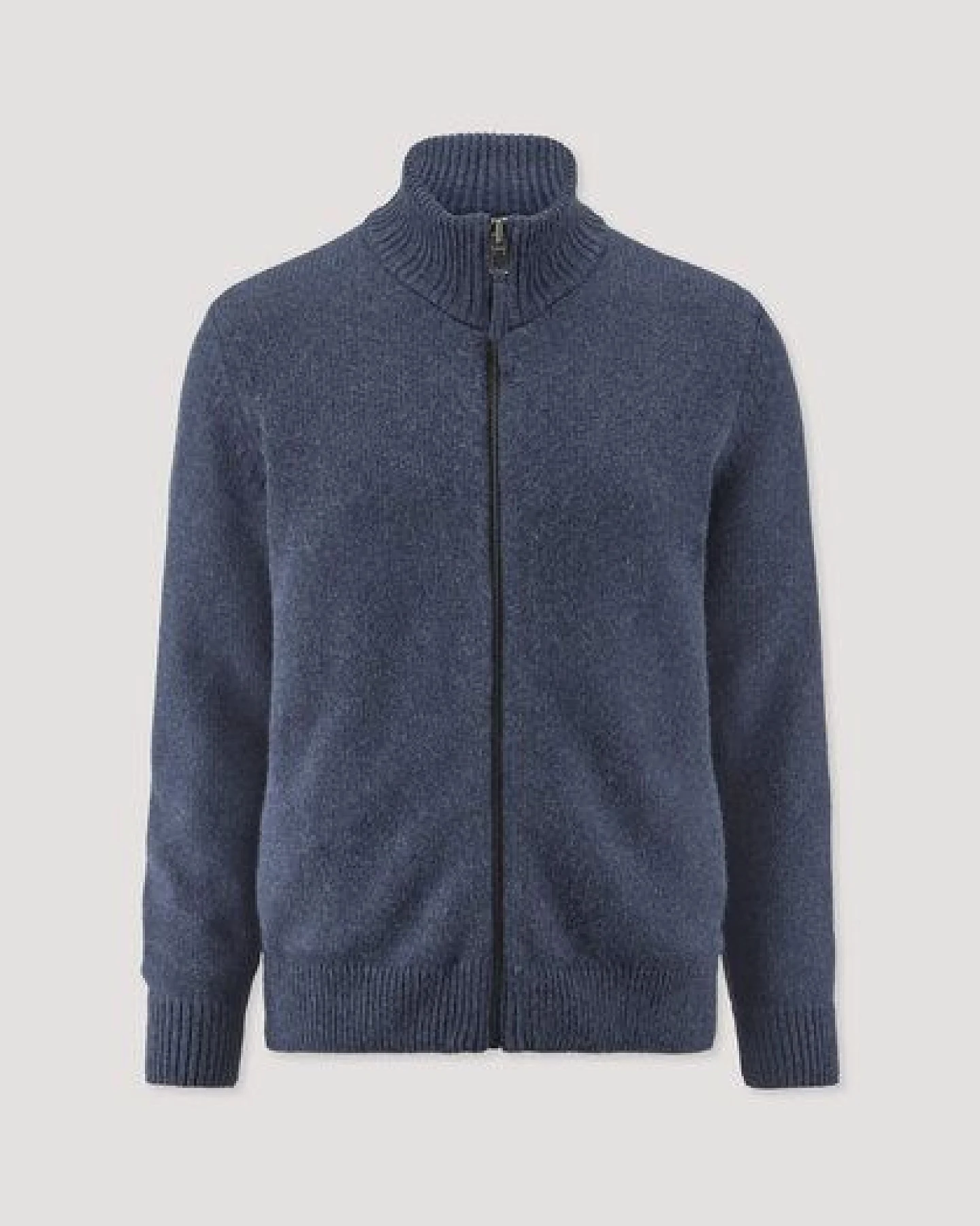 hessnatur Strick Jacke Regular aus Bio-Merinowolle mit Bio-Baumwolle – Ansicht 4