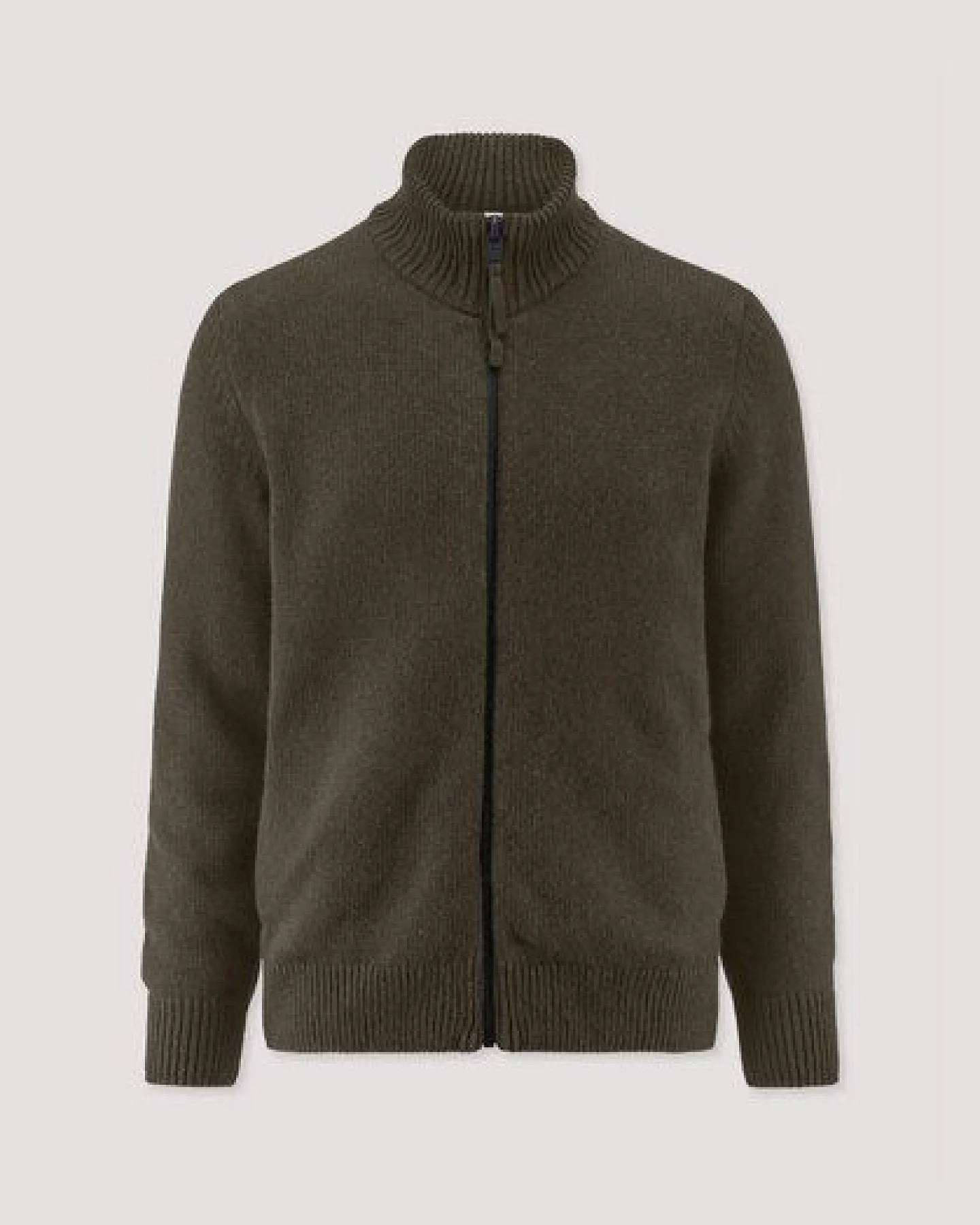hessnatur Strick Jacke Regular aus Bio-Merinowolle mit Bio-Baumwolle – Ansicht 4