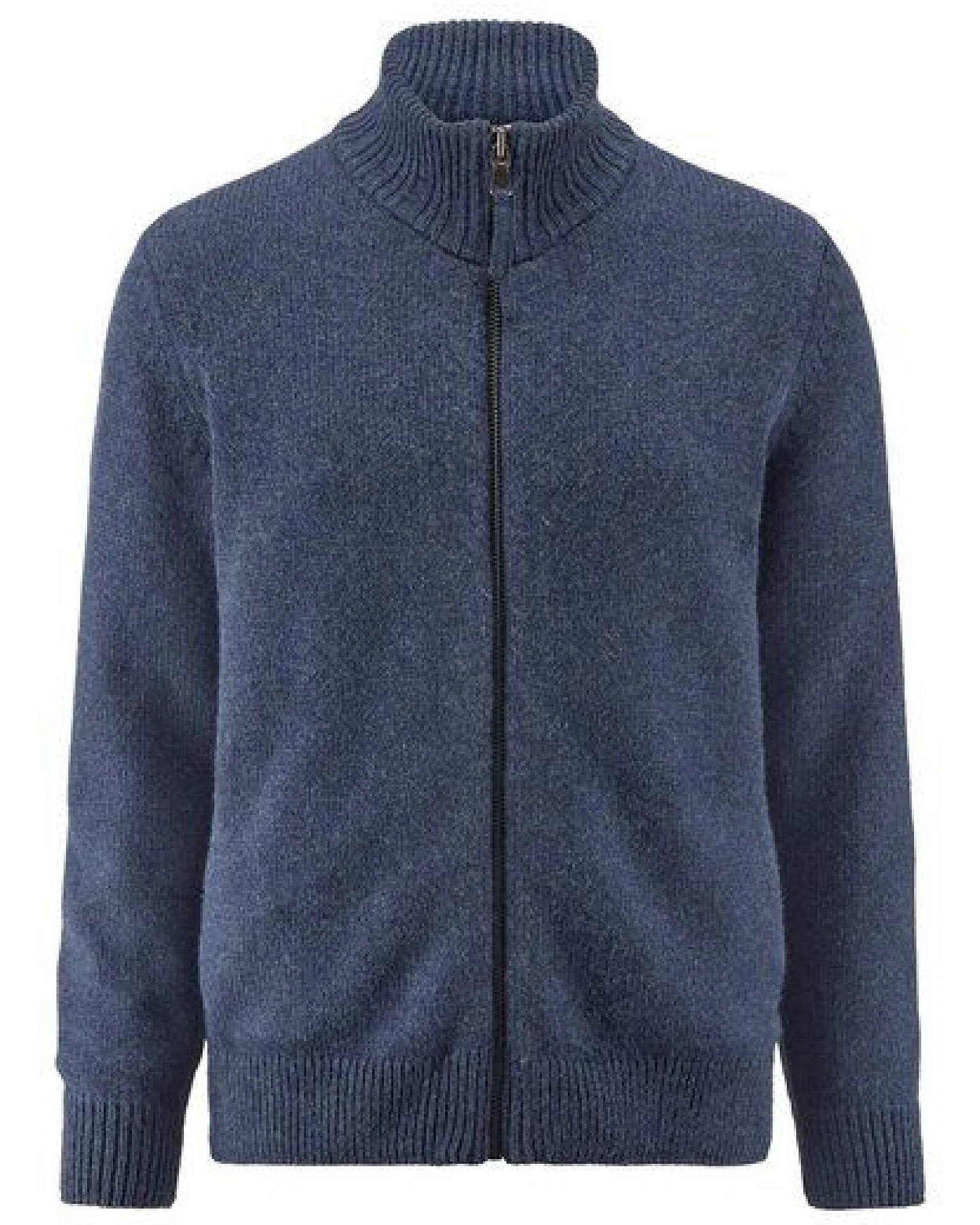 hessnatur Strick Jacke Regular aus Bio-Merinowolle mit Bio-Baumwolle – Ansicht 3