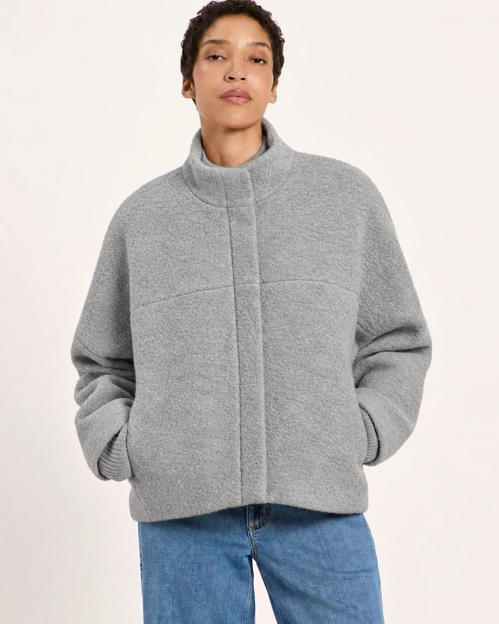 Walkjacke Oversize (GOTS)