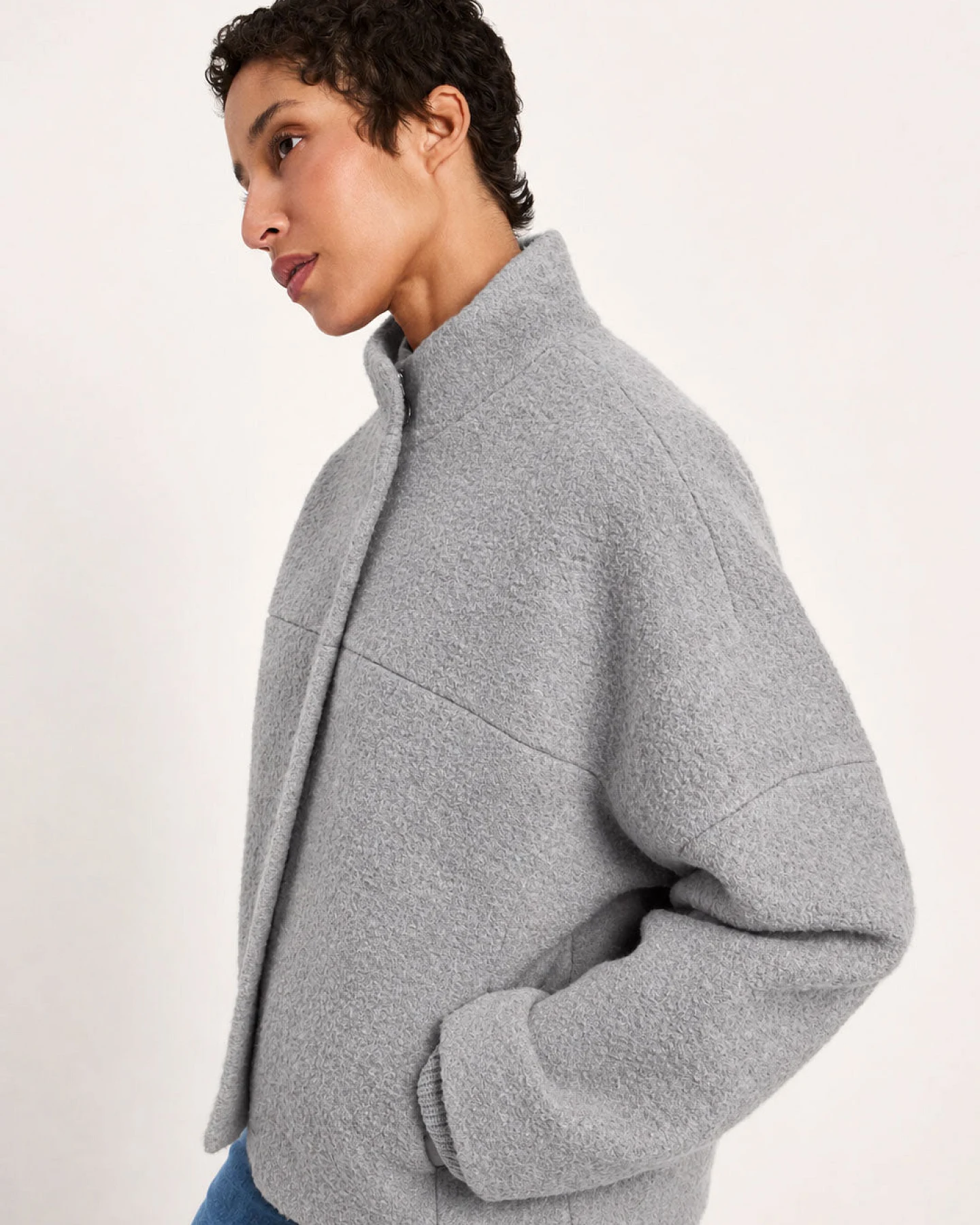 Walkjacke Oversize (GOTS) – Ansicht 3