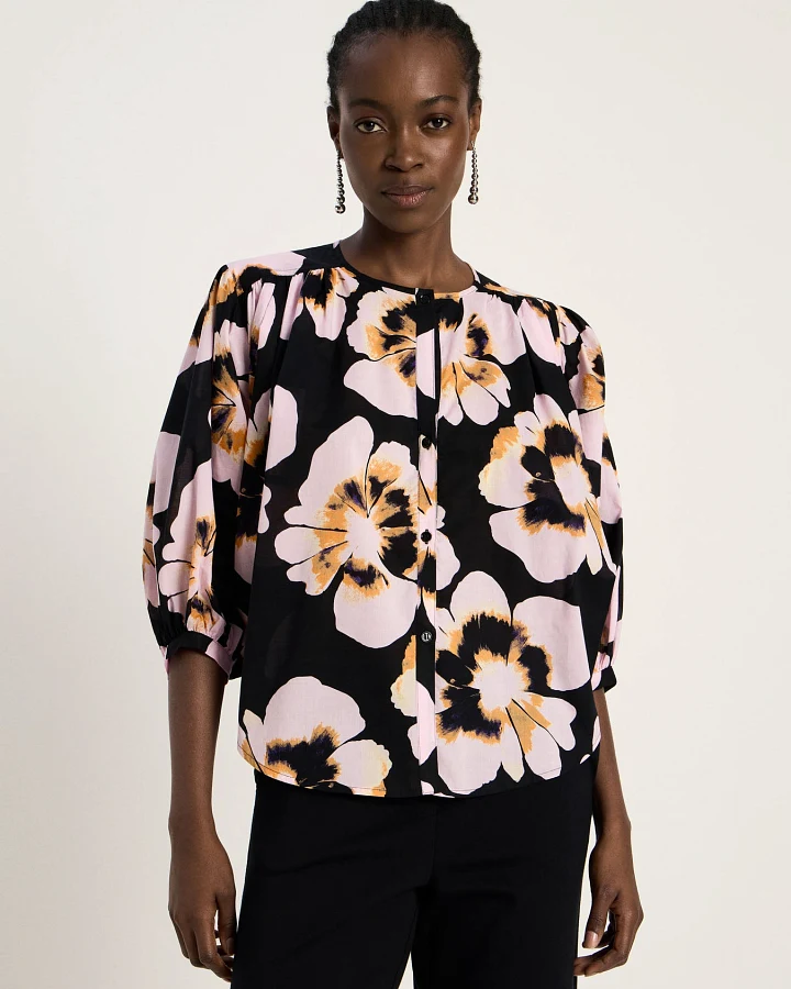 Vorbestellung - Bluse mit Kräuseln