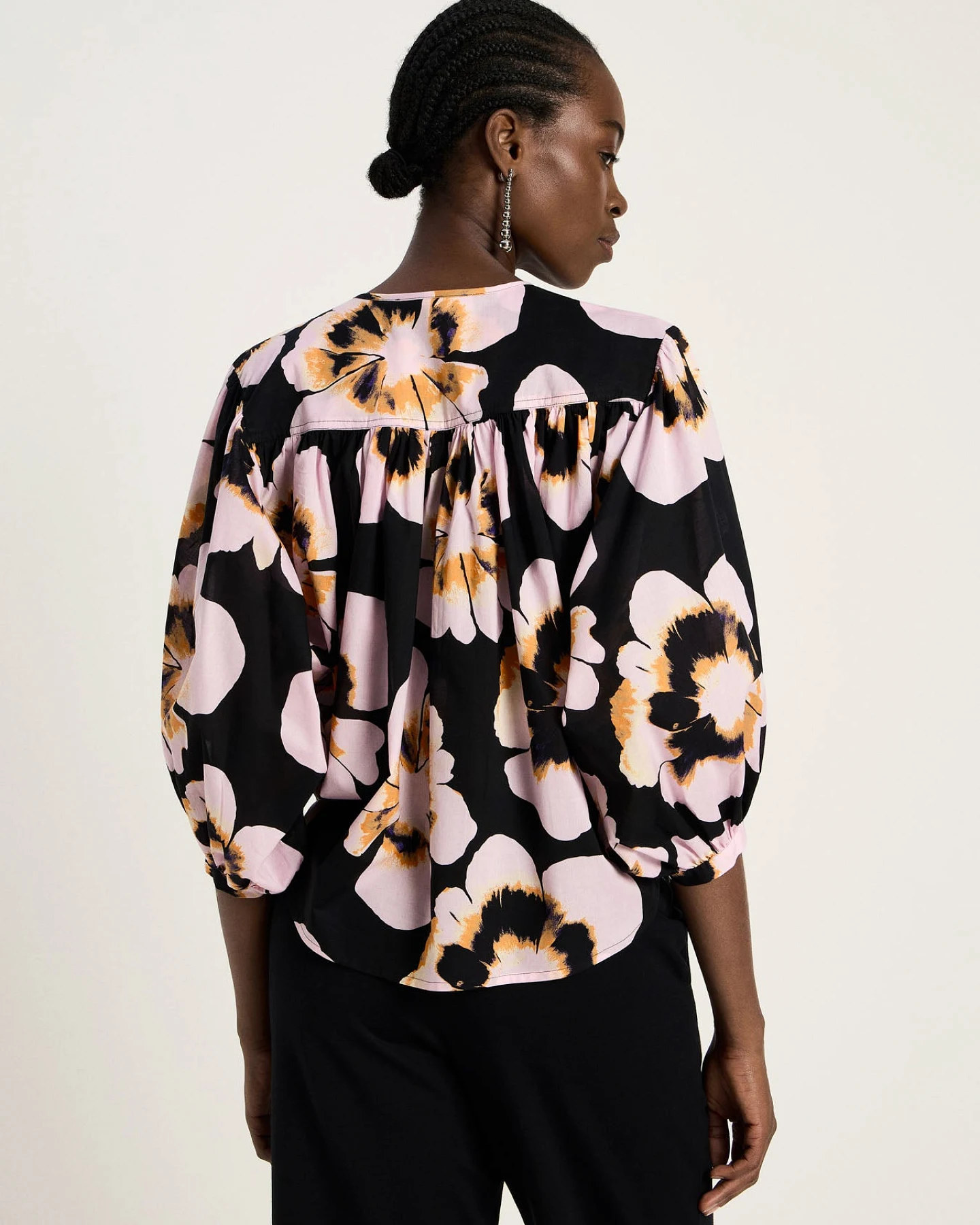 Vorbestellung - Bluse mit Kräuseln – Ansicht 4