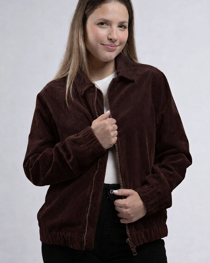 Côtelé Damen vegan Jacke Dido Schokoladenbraun