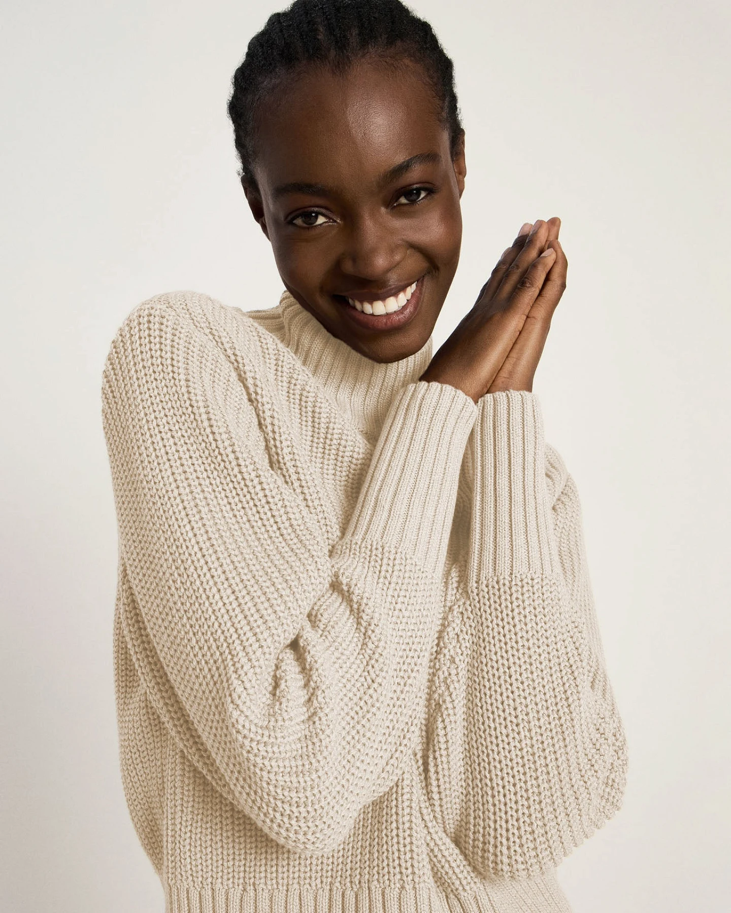 Vorbestellung - Grobstrickpullover (GOTS) – Ansicht 3