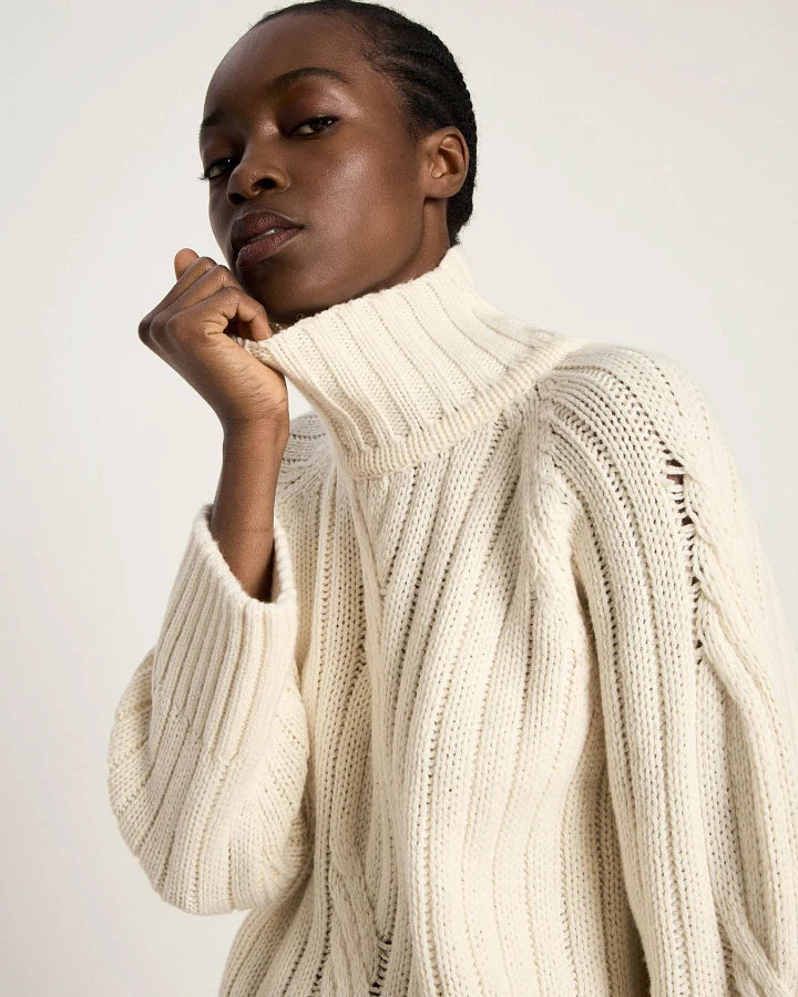 Rippenpullover Oversized (GOTS)