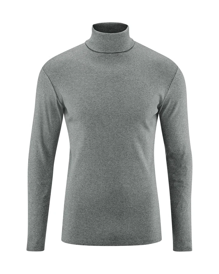 Produktseite: Living Crafts Rollkragen-Shirt Helge, grey melange M