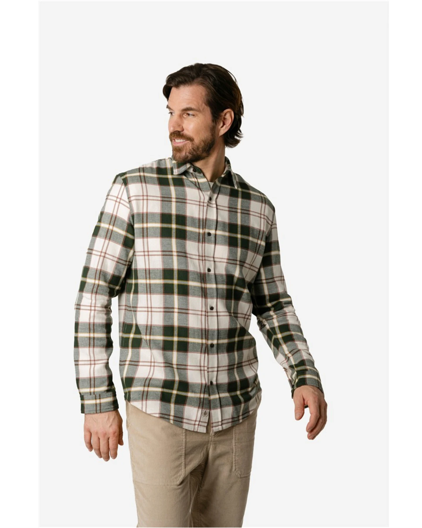 Living Crafts Flanellhemd YANNES, Dark Green 56 – Ansicht 2