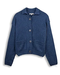 Produktseite: Living Crafts Strickjacke BENTE, Donegal Blue S