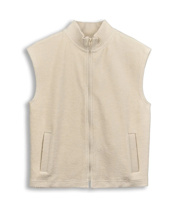Living Crafts Weste BESSA, macadamia S