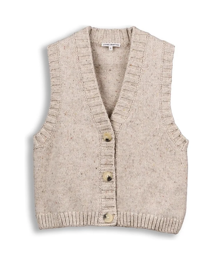 Produktseite: Living Crafts Weste BIRTE, Pure Nature S