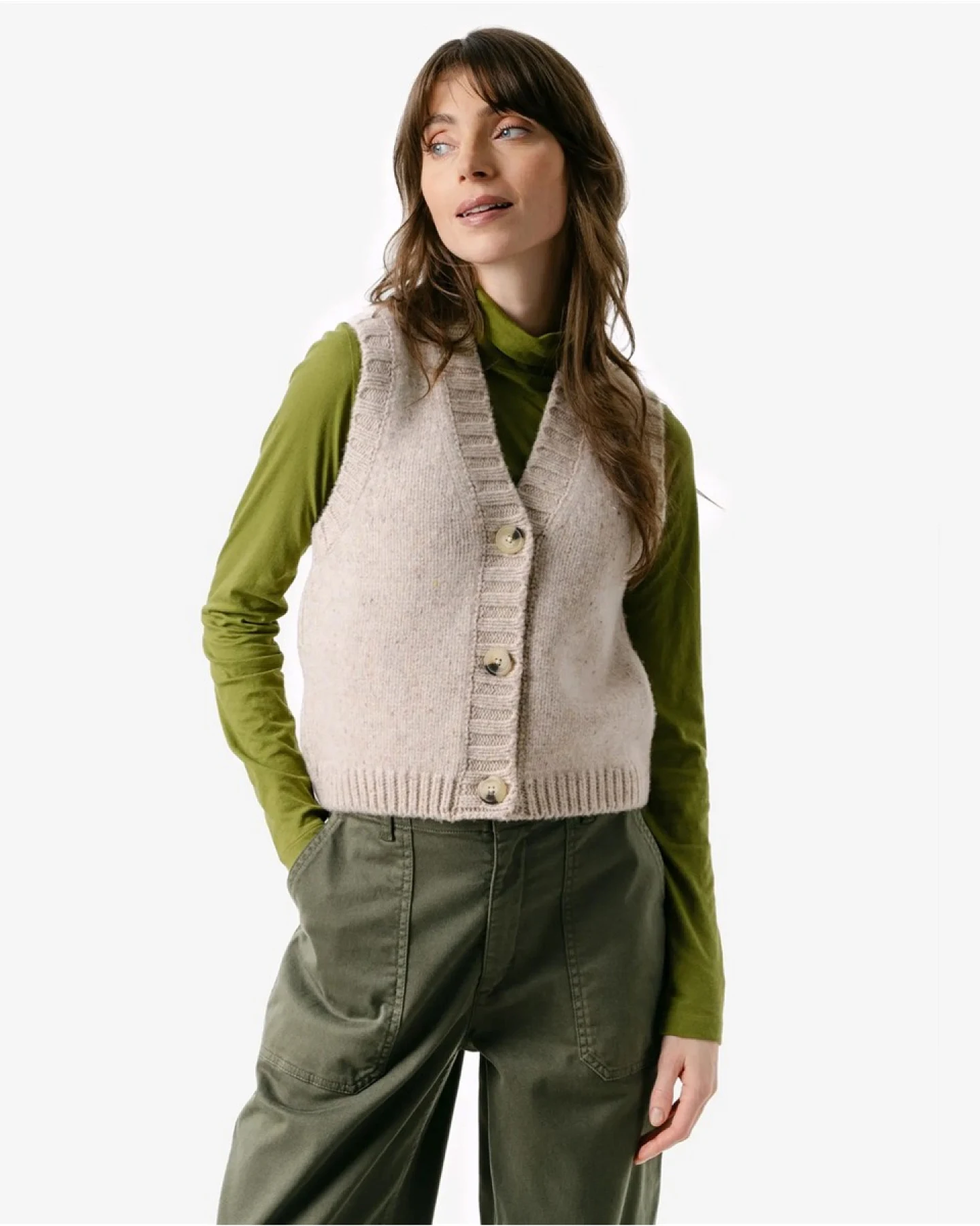 Living Crafts Weste BIRTE, Pure Nature L – Ansicht 2