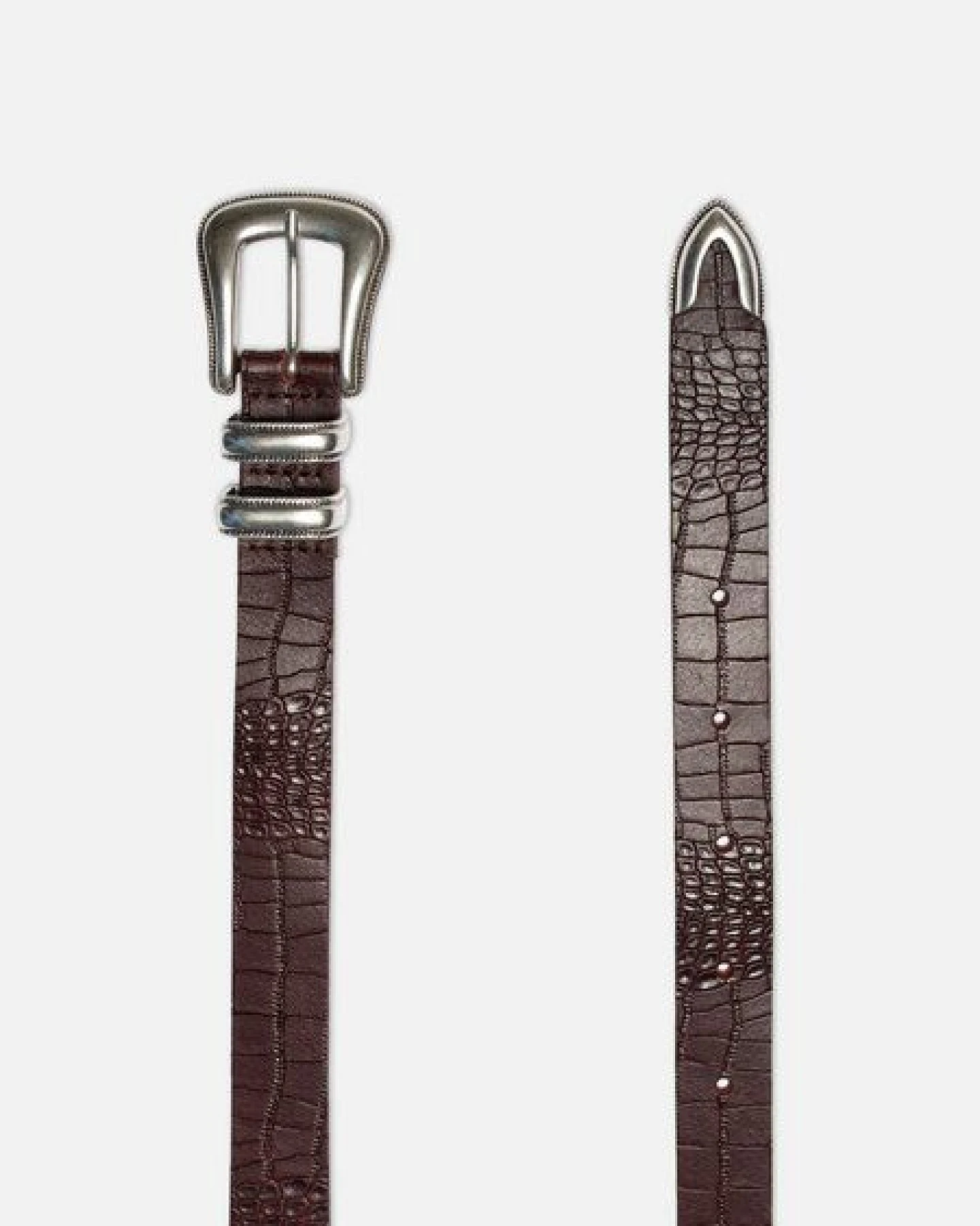 Nudie Jeans Western Faux Croco Belt – Ansicht 3