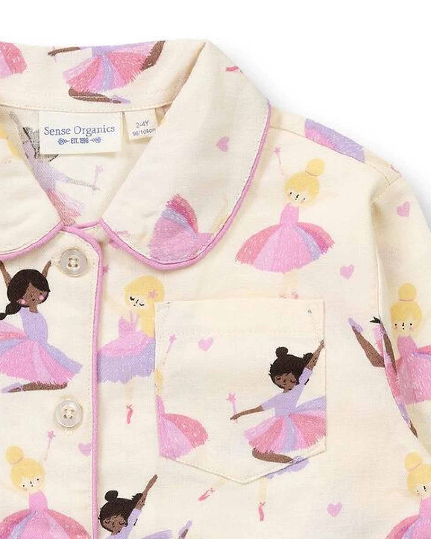 sense-organics Kinder Flanell Schlafanzug – Ansicht 3