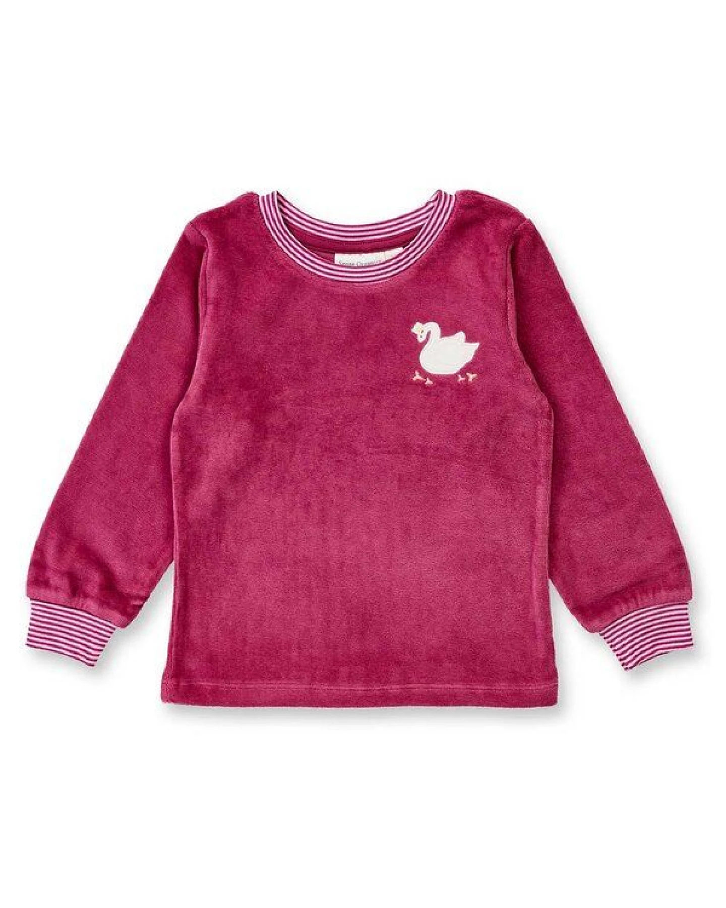 sense-organics Kinder Velours Schlafanzug, Modell LONG JOHN VELOUR – Ansicht 2