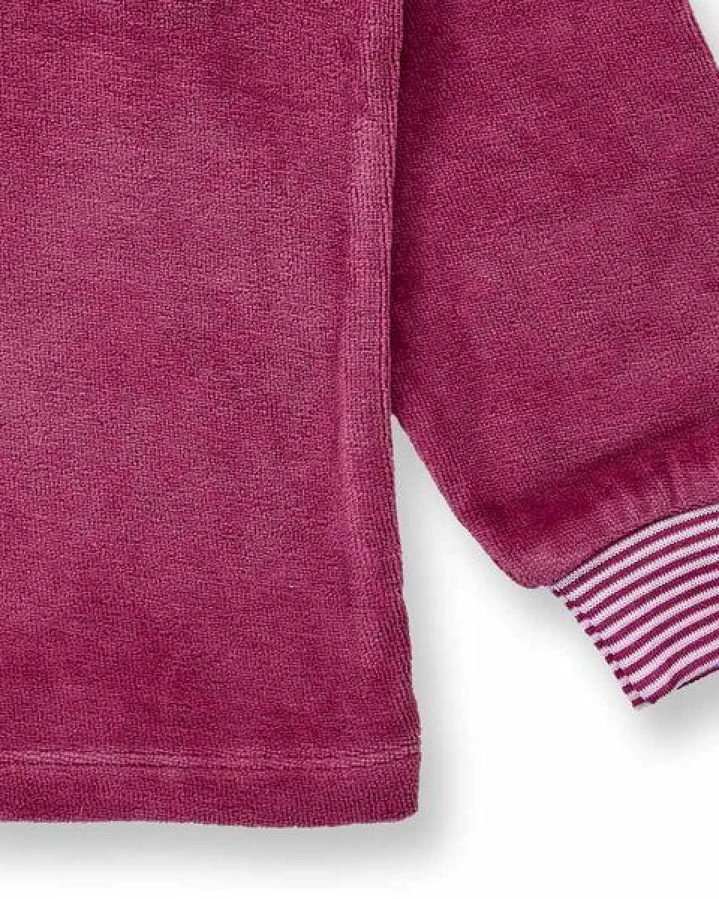 sense-organics Kinder Velours Schlafanzug, Modell LONG JOHN VELOUR – Ansicht 4