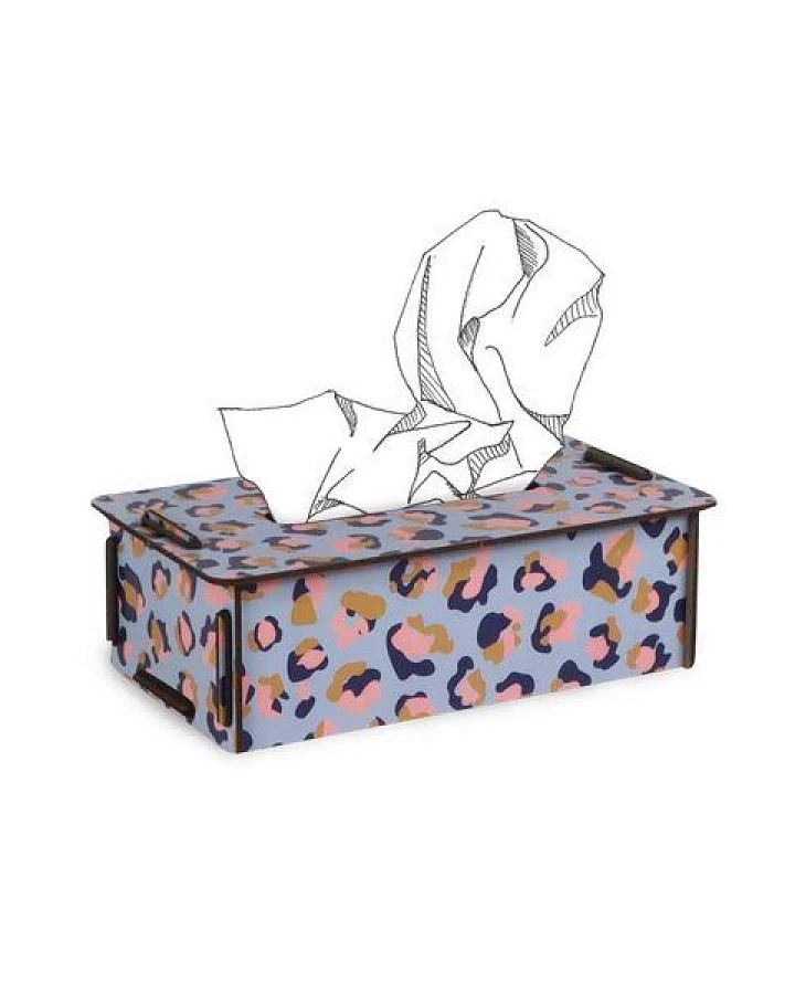 WERKHAUS Tissue-Box Leo Lila