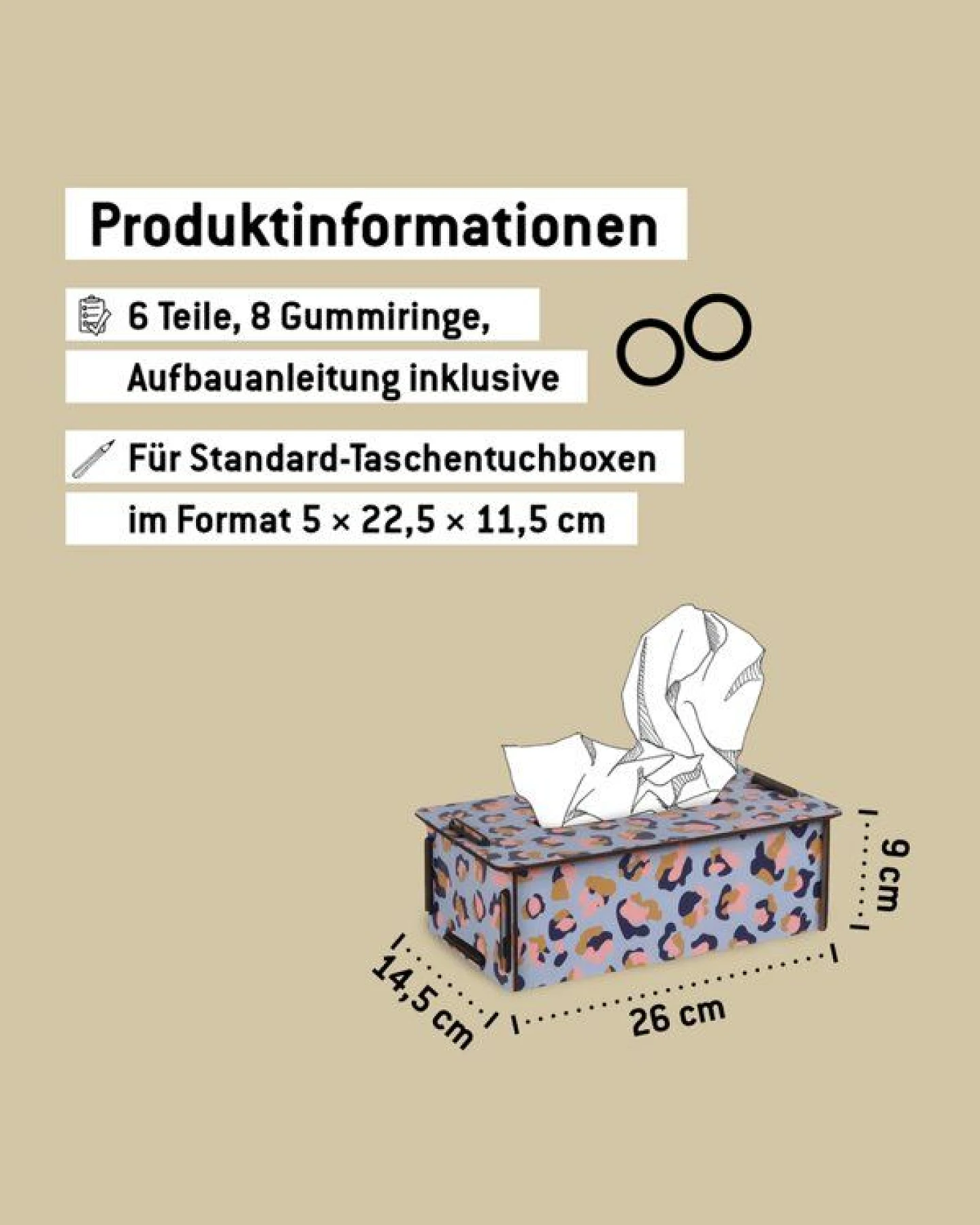 WERKHAUS Tissue-Box Leo Lila – Ansicht 4