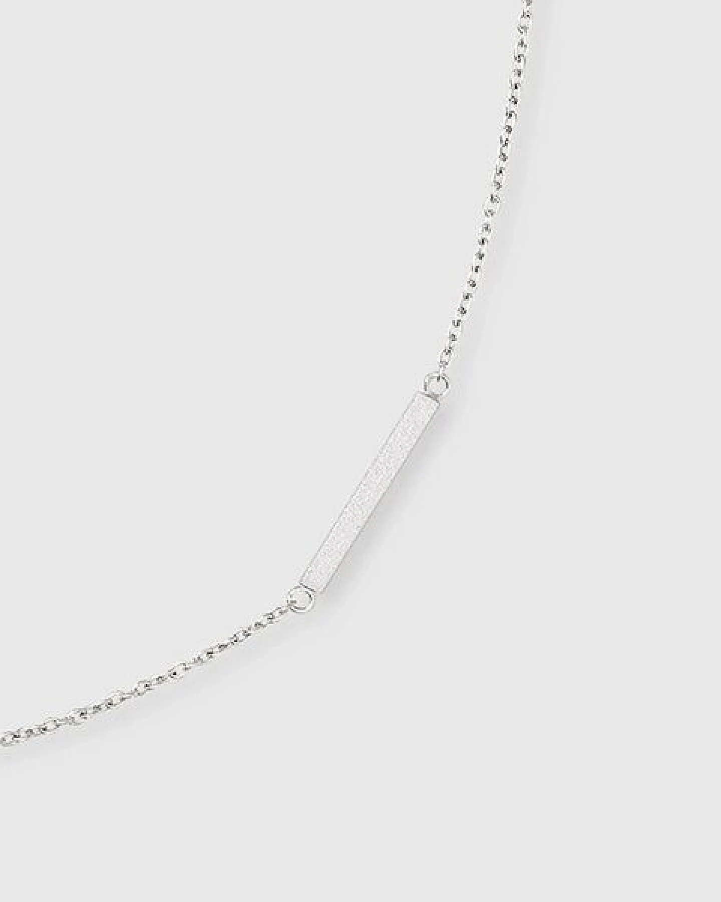 fejn jewelry Kette 'satin bar' - mit satiniertem Stab – Ansicht 2