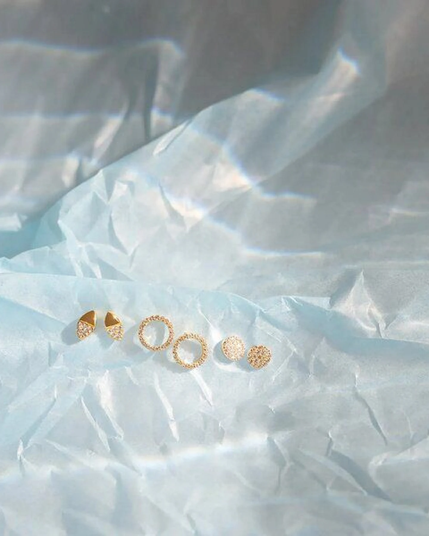 fejn jewelry Ohrstecker 'pavé double' - mit Zirkonia – Ansicht 2