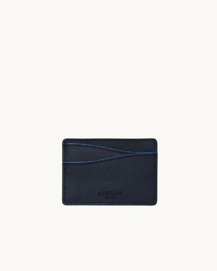 Ashoka Paris Kartenetui aus Mylo Pilzmaterial Blau