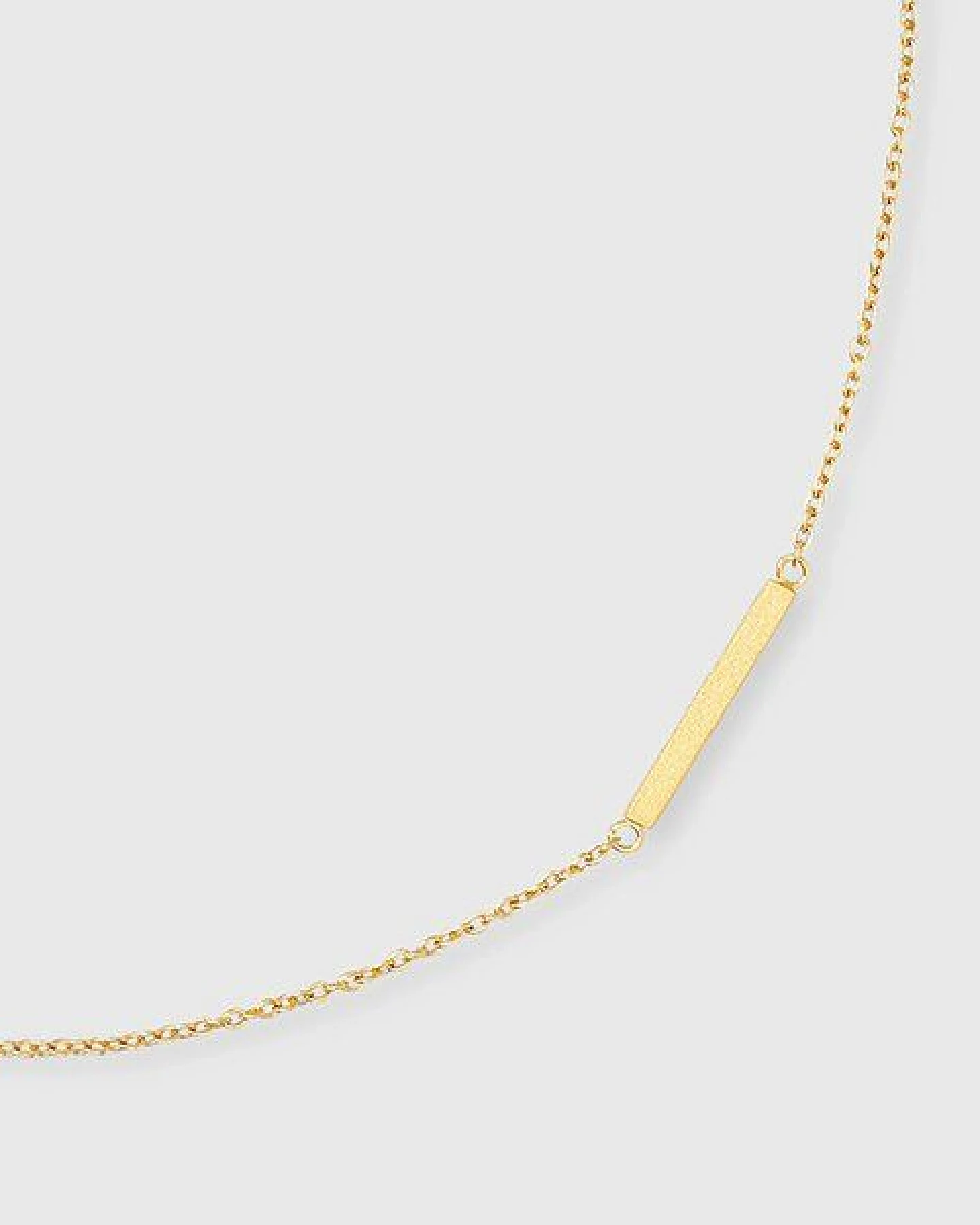 fejn jewelry Kette 'satin bar' - mit satiniertem Stab – Ansicht 2