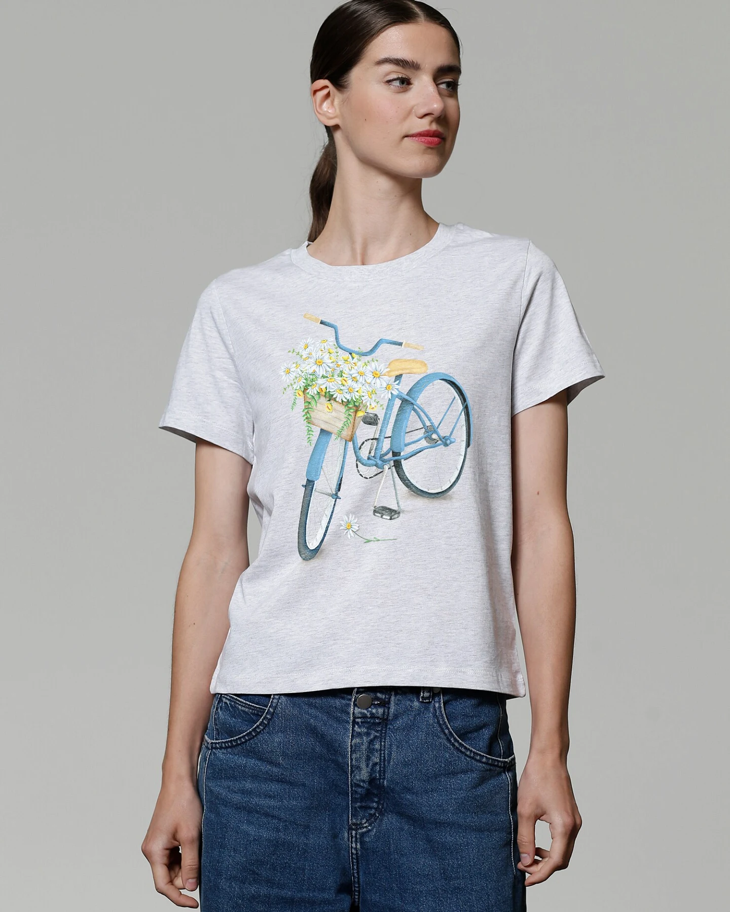 Watapparel Shirt Blaues Damenrad – Ansicht 2