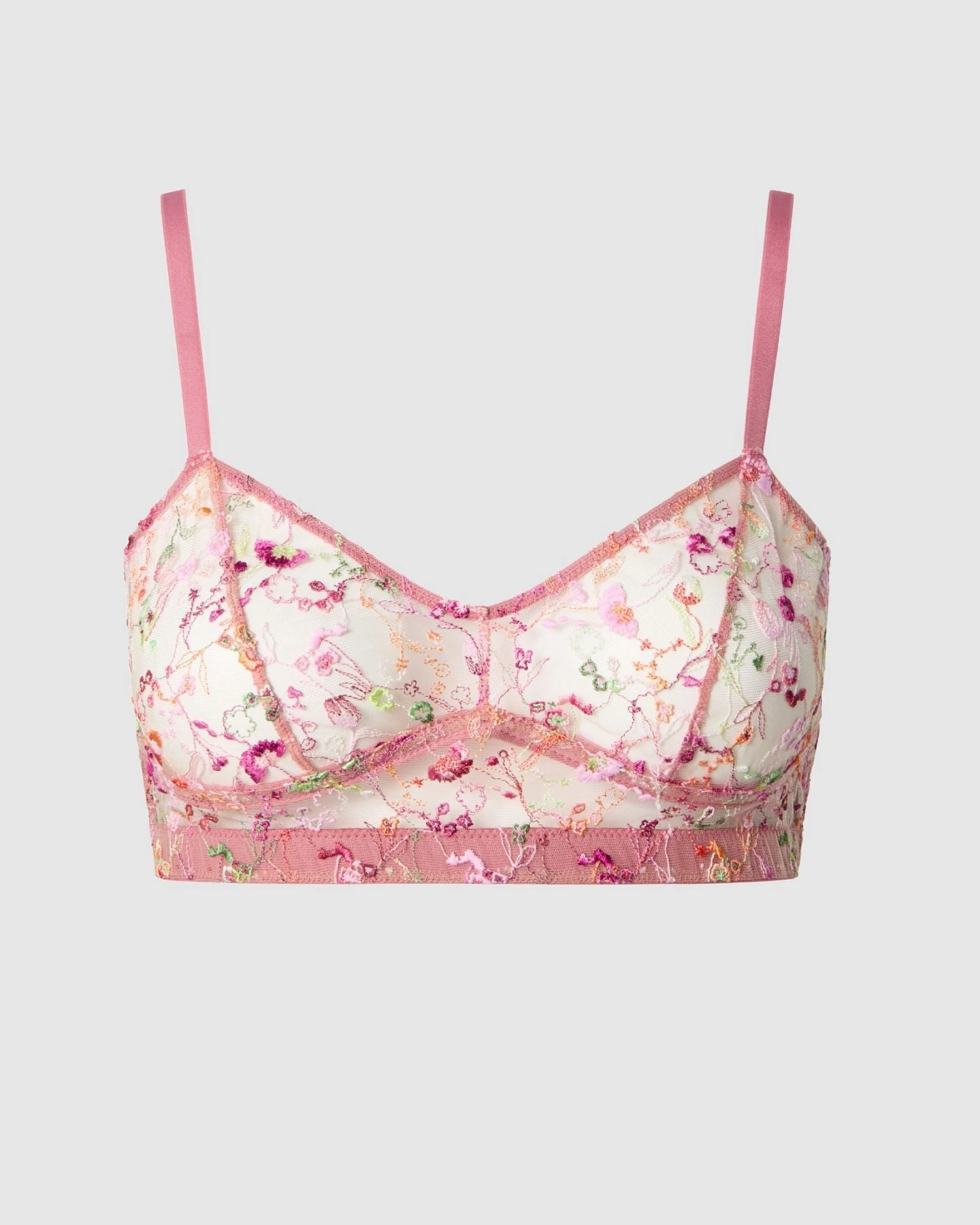 Understatement Damen vegan Bh Balconette Mesh Rosa – Ansicht 2