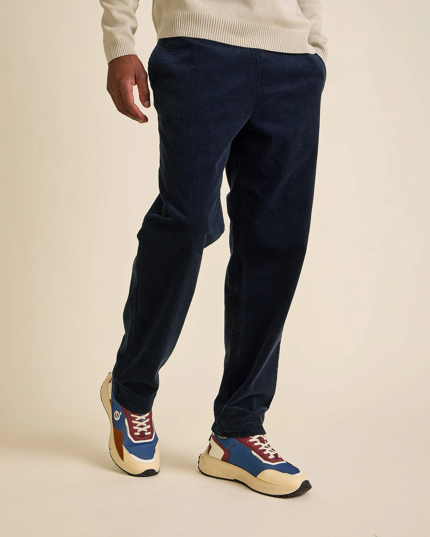 Côtelé Herren vegan Hose Lazy Navy – Ansicht 2