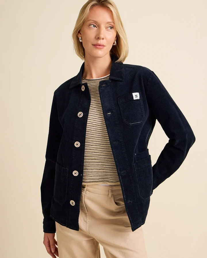 Côtelé Herren vegan Jacke Aus Cord Worker Navy