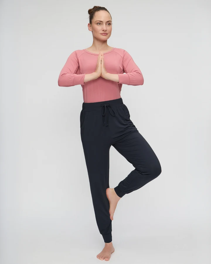 Curare Long Loose Flow Pants - Black L