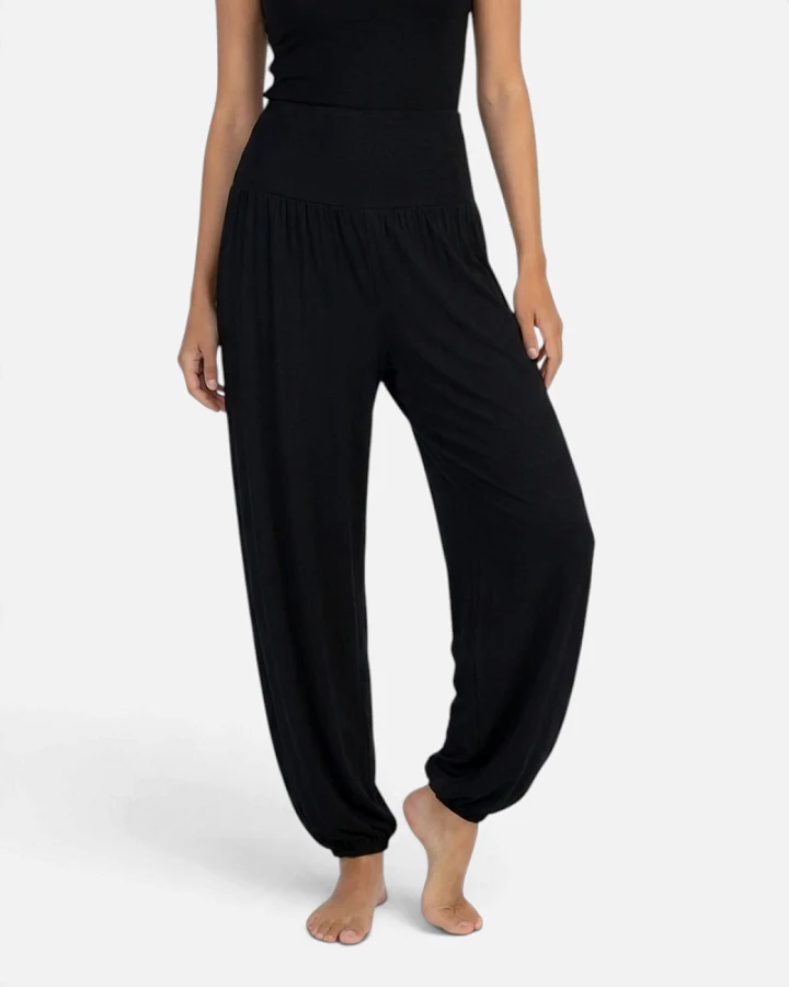 Curare Wide Pants High Waist - Black L
