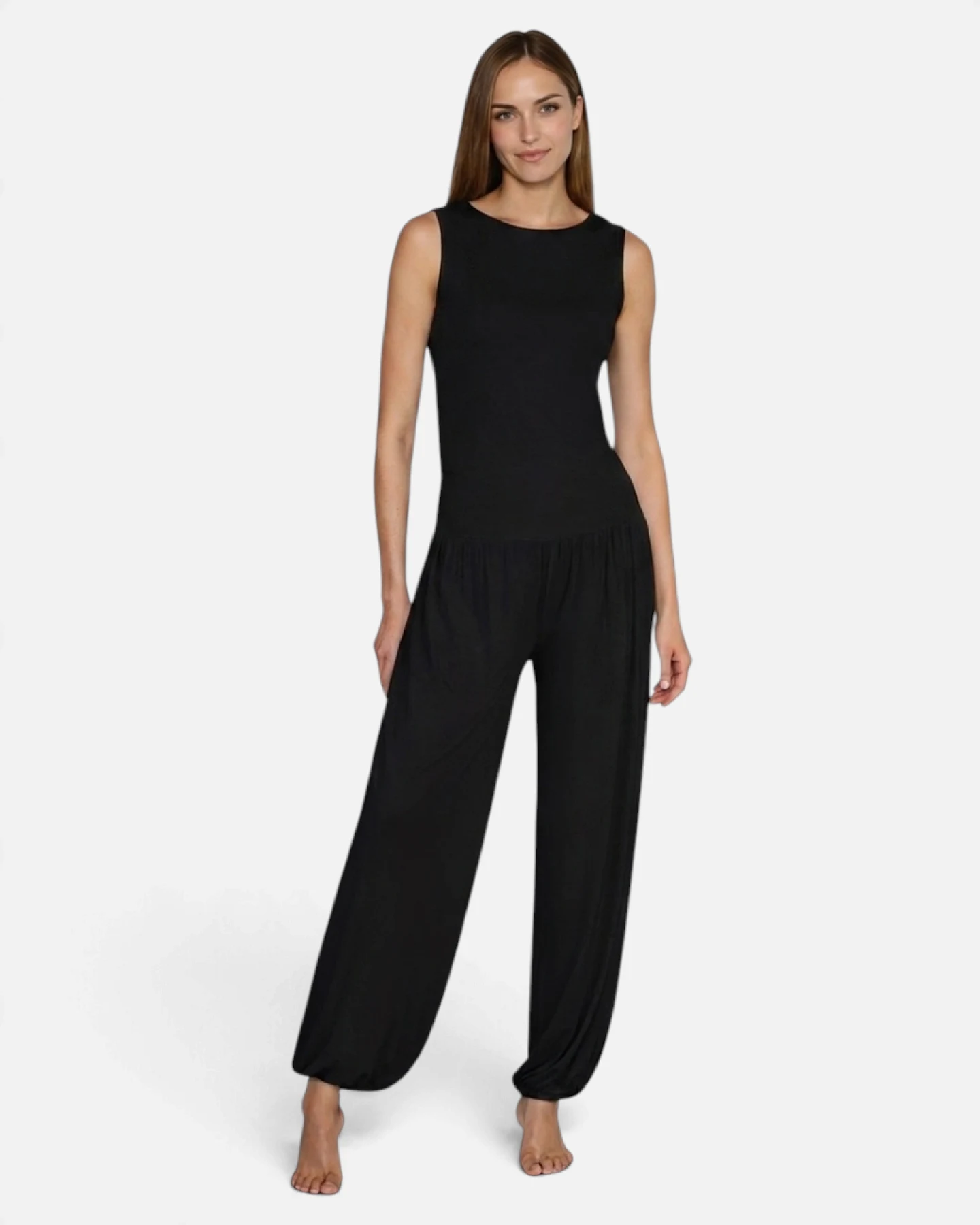 Curare Wide Pants High Waist - Black S – Ansicht 2