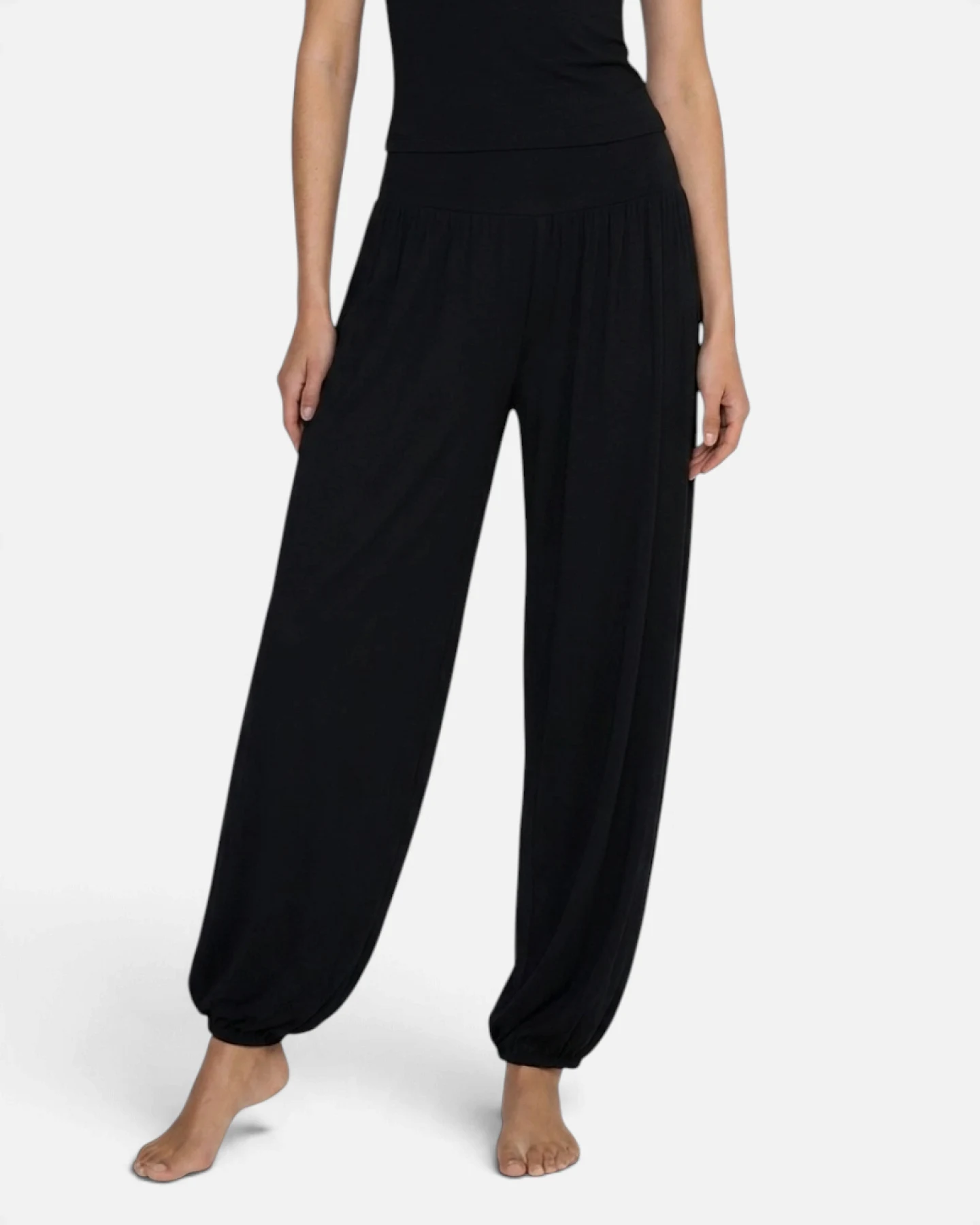 Curare Wide Pants High Waist - Black S – Ansicht 3