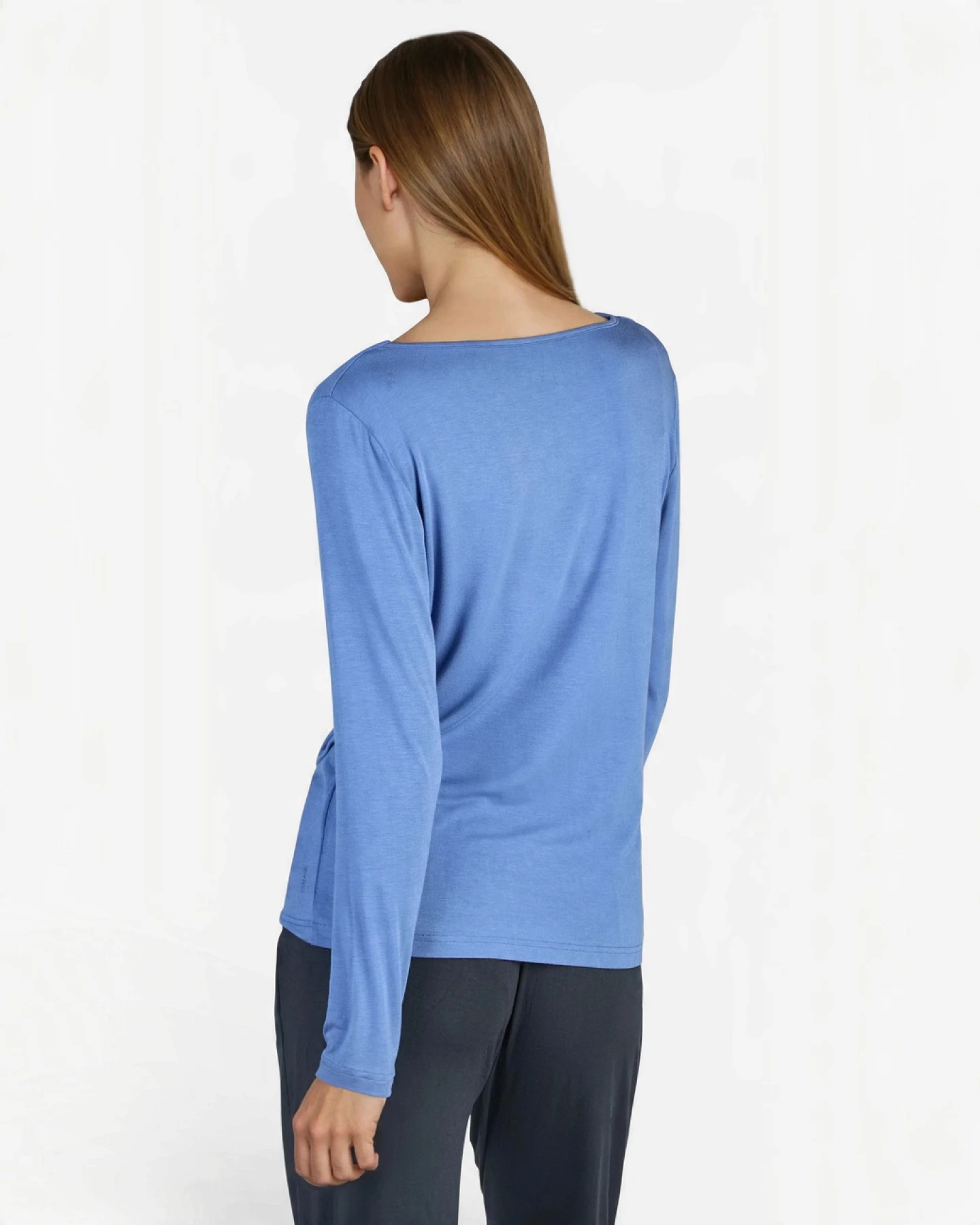 Curare Longsleeve Waterfall - Queen Blue L – Ansicht 4