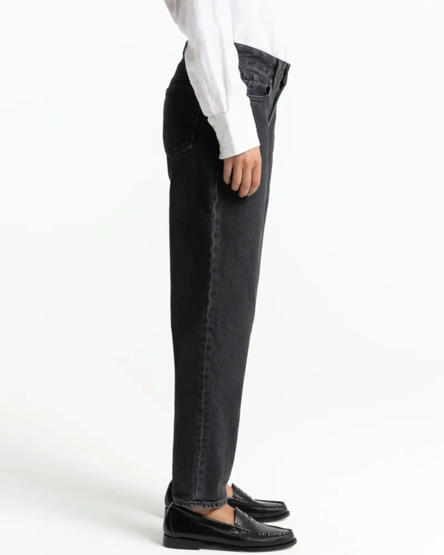 Jeans Caroline Cropped Holo Grey Used – Ansicht 3