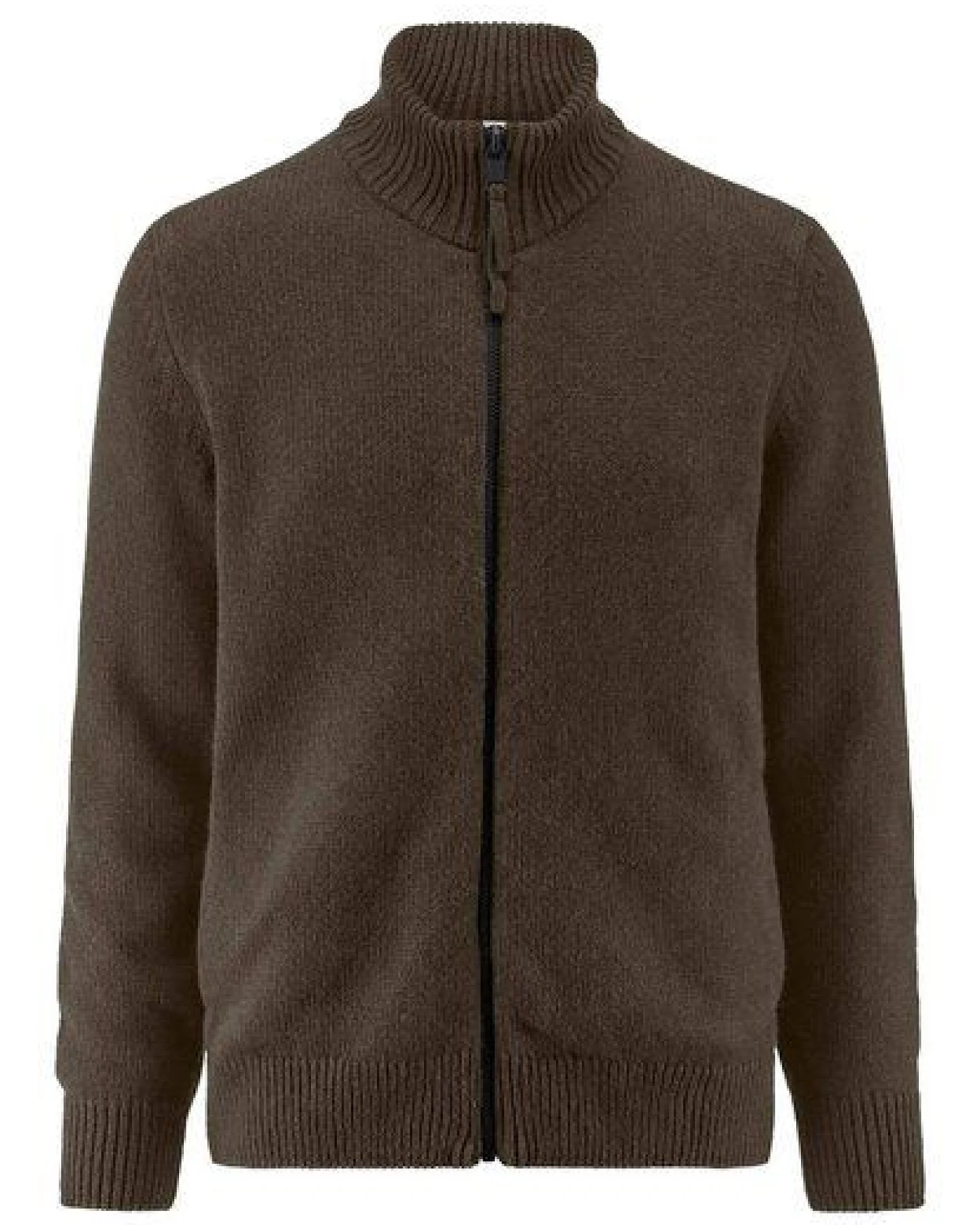 hessnatur Strick Jacke Regular aus Bio-Merinowolle mit Bio-Baumwolle – Ansicht 3