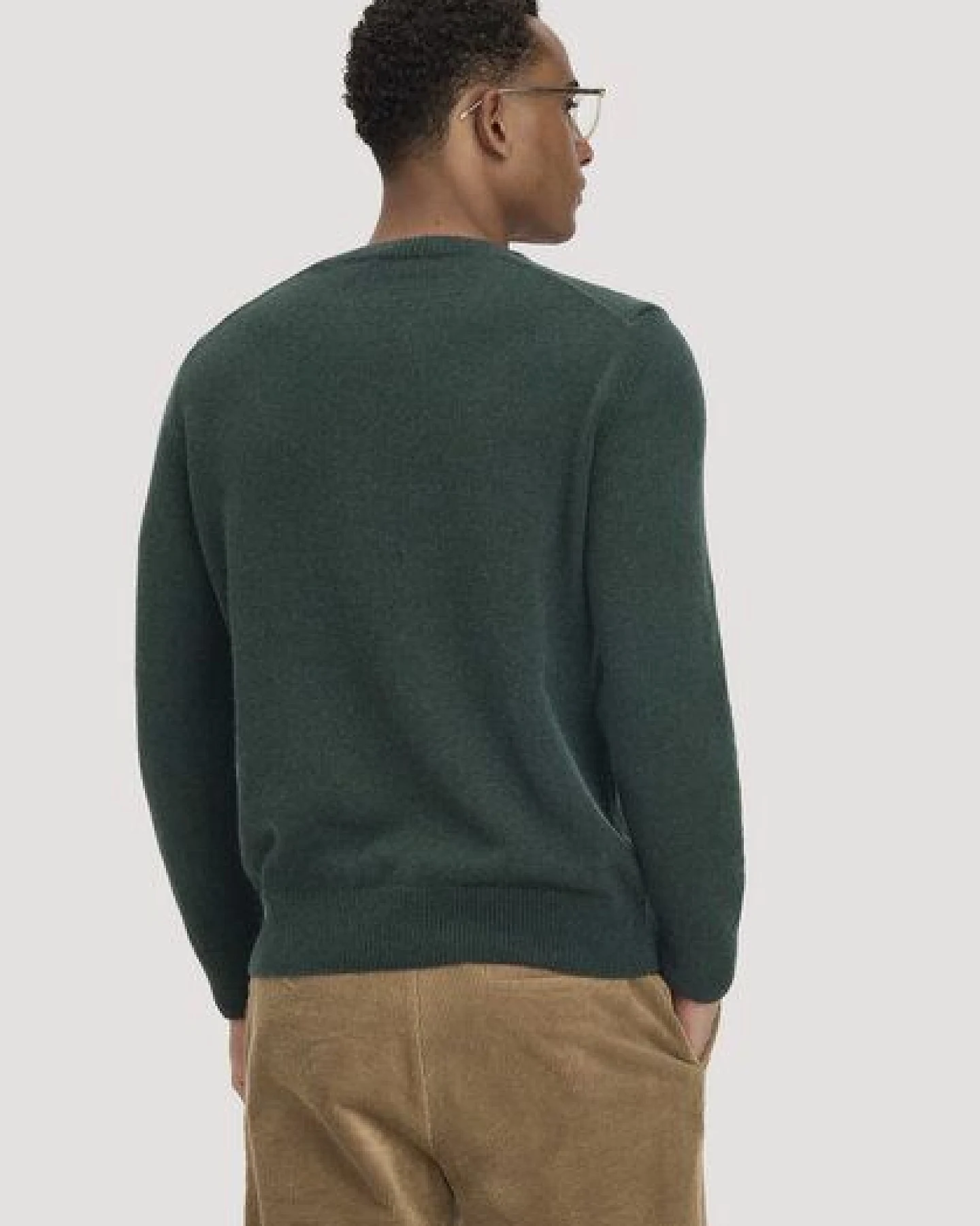 hessnatur Strick Pullover Regular aus Bio-Merinowolle mit Bio-Baumwolle – Ansicht 2