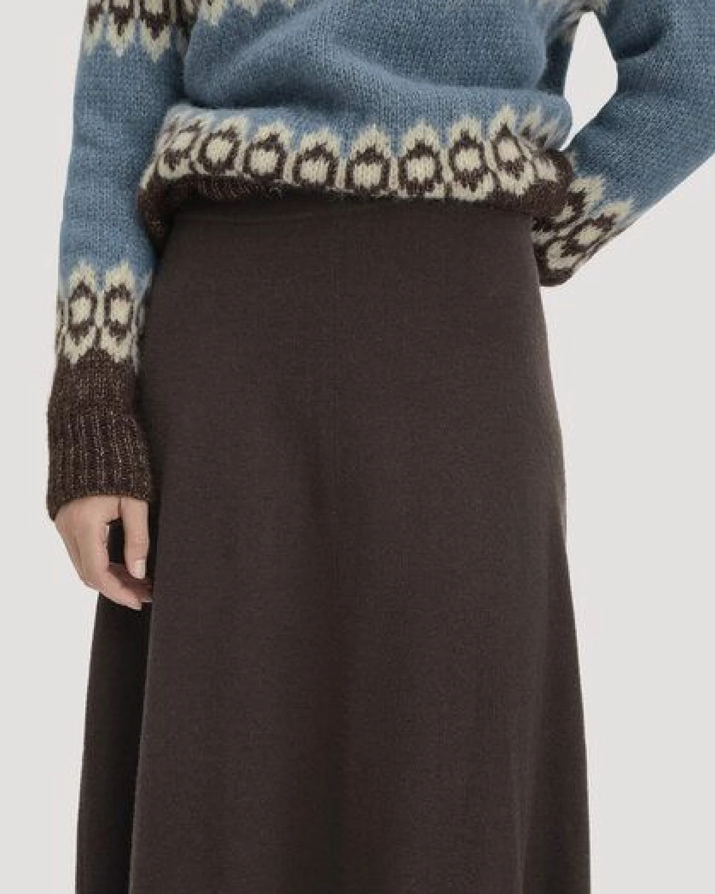 hessnatur Strick Rock Midi Regular aus Bio-Schurwolle mit Kaschmir – Ansicht 2
