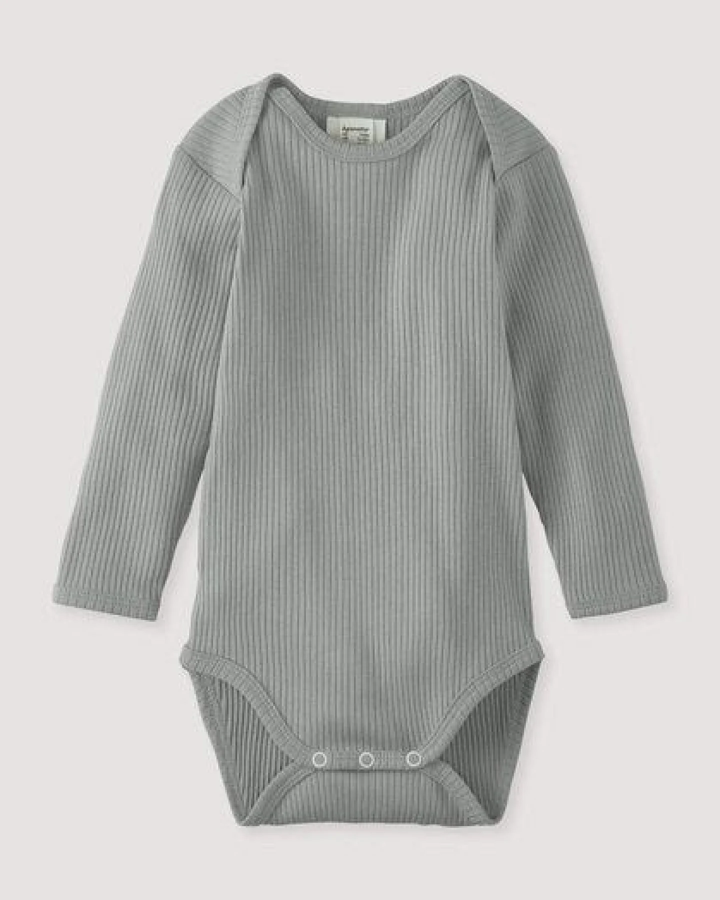 hessnatur Langarmbody Slim aus Bio-Baumwolle mit Bio-Merinowolle – Ansicht 2