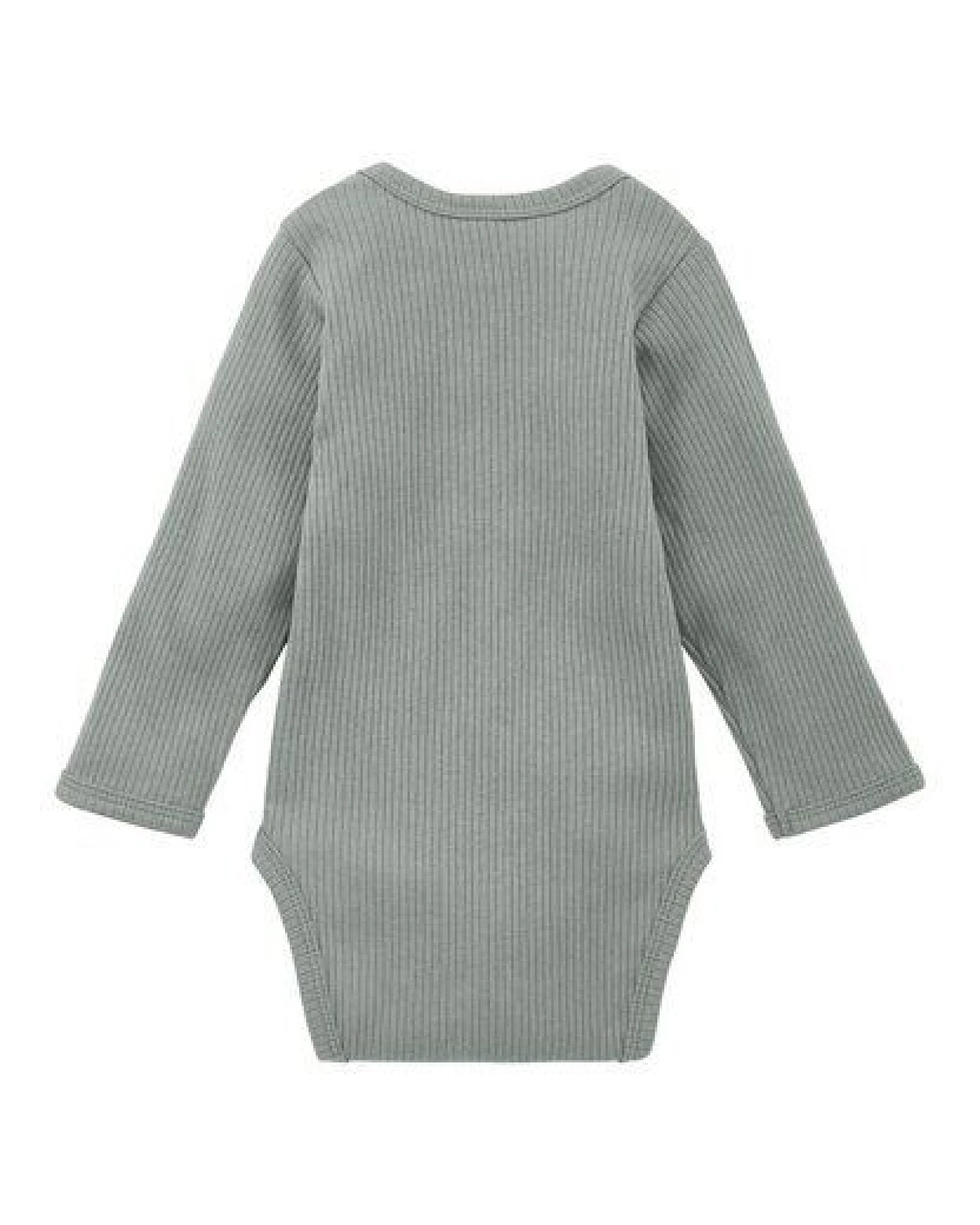 hessnatur Langarmbody Slim aus Bio-Baumwolle mit Bio-Merinowolle – Ansicht 4