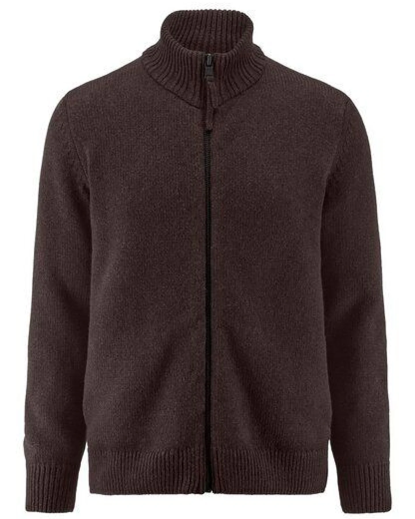 hessnatur Strick Jacke Regular aus Bio-Merinowolle mit Bio-Baumwolle – Ansicht 3