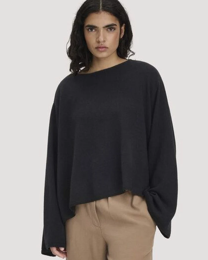 hessnatur Strick Pullover Oversize aus Bio-Merinowolle mit Cashmere