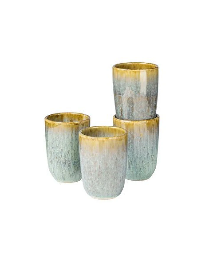 Gipfelstück Flussufer Kaffeebecher-Set, Steinzeug
