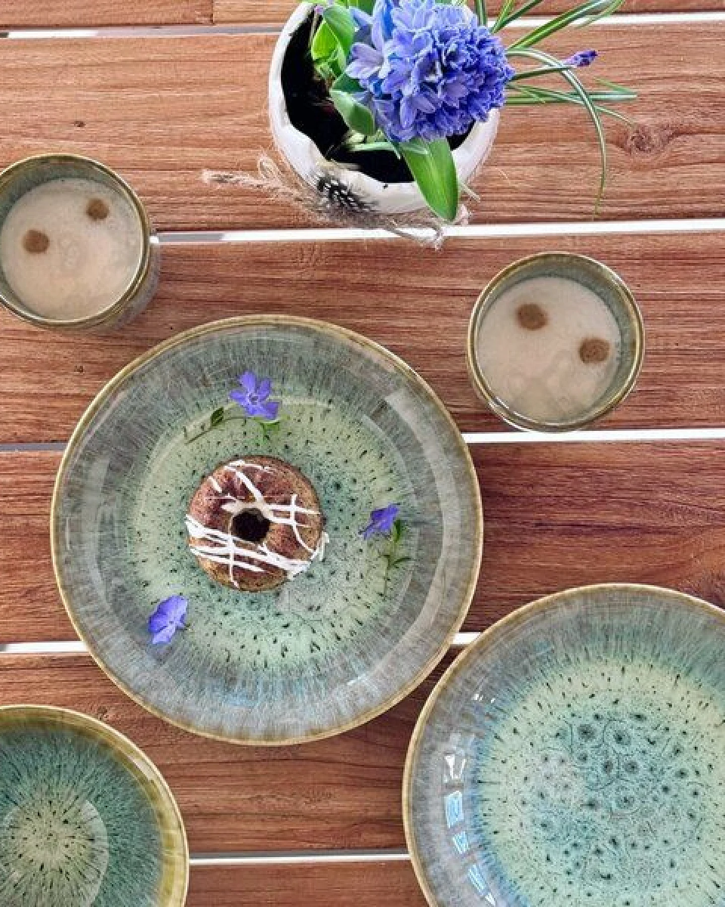 Gipfelstück Flussufer Kaffeebecher-Set, Steinzeug – Ansicht 4